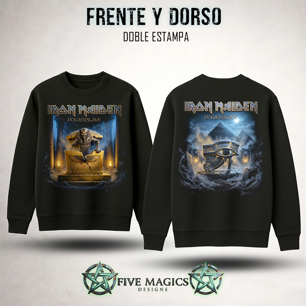 Buzo cuello redondo Iron Maiden Powerslave